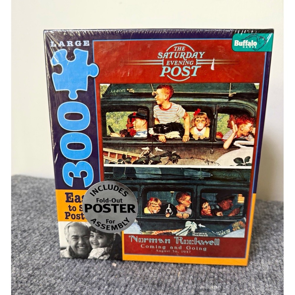 Buffalo Games Norman Rockwell Coming and Going 300-Piece Puzzle Poster 2003